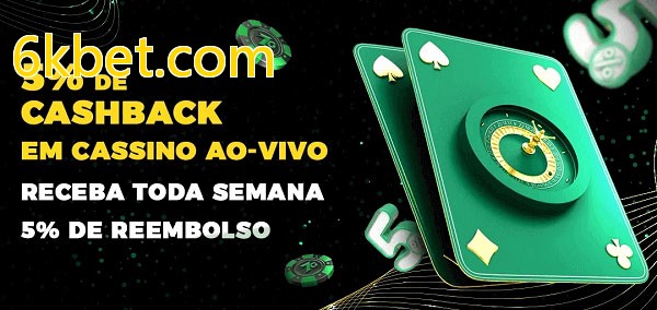 Promoções do cassino ao Vivo 6kbet.com